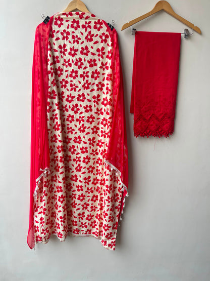 Cotton fabric printed ladies unstitched suit Rc19057