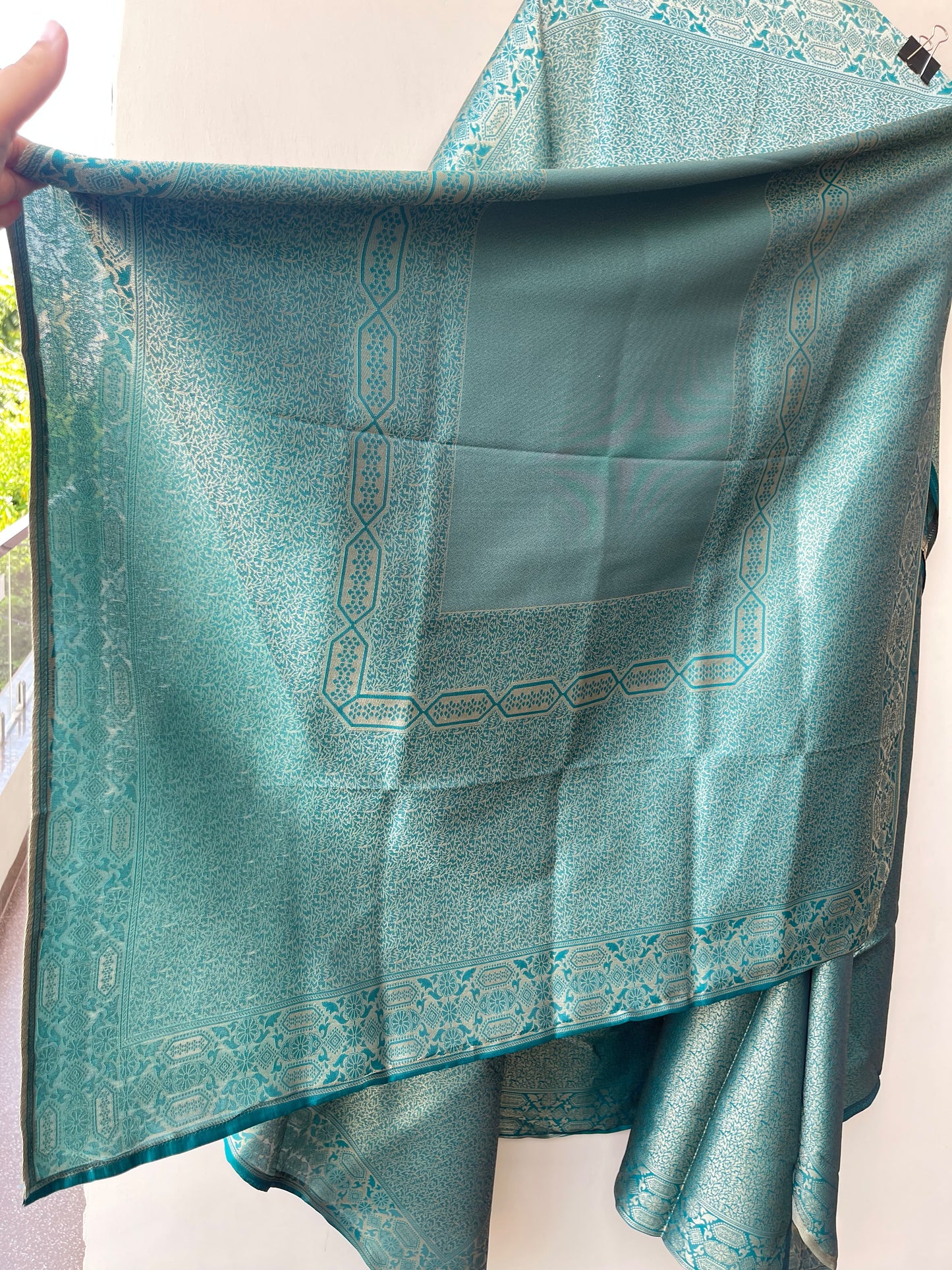 Shimmer Giraffe Silk woven unstitched suit set