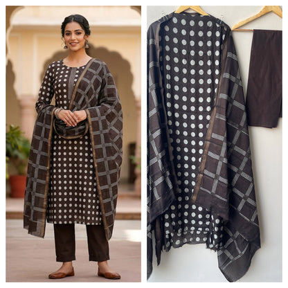 Mul cotton printed unstitched ladies suit Rc19302 (b)