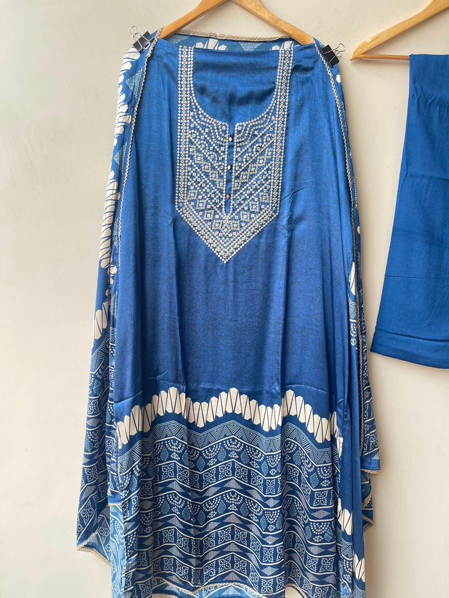 Gajji silk printed unstitched ladies suit Rc19217 (a)