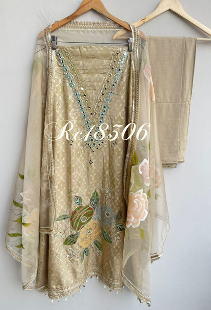 Banarasi Shimmer Silk Unstitched RC-18306 – view 3