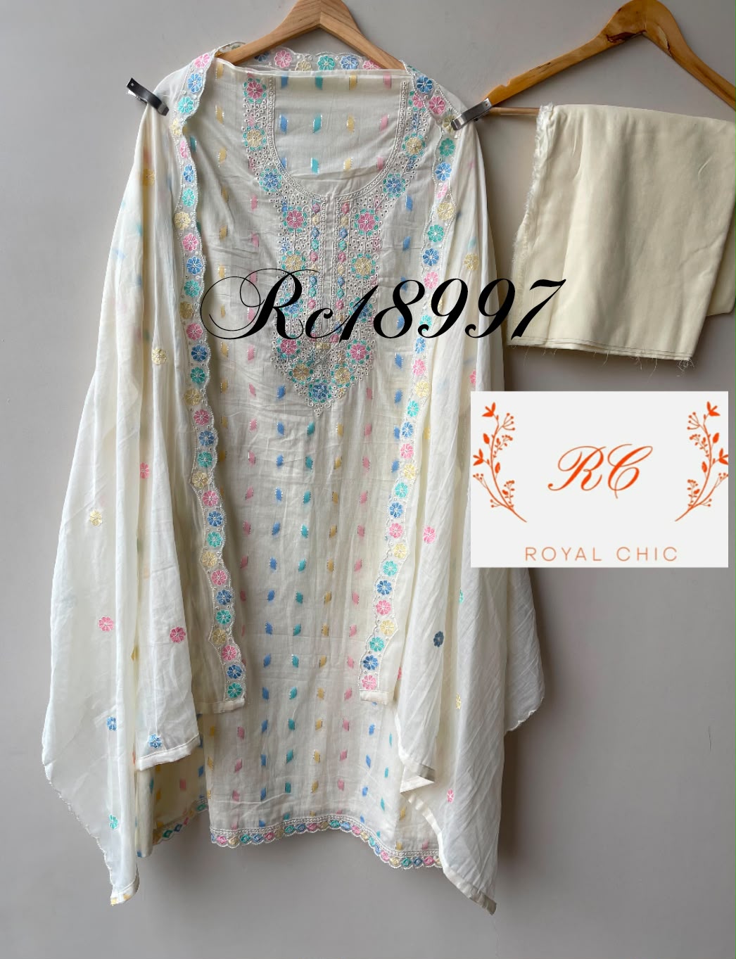 Mul cotton jaam dhani weaving unstitched ladies suit Rc18997