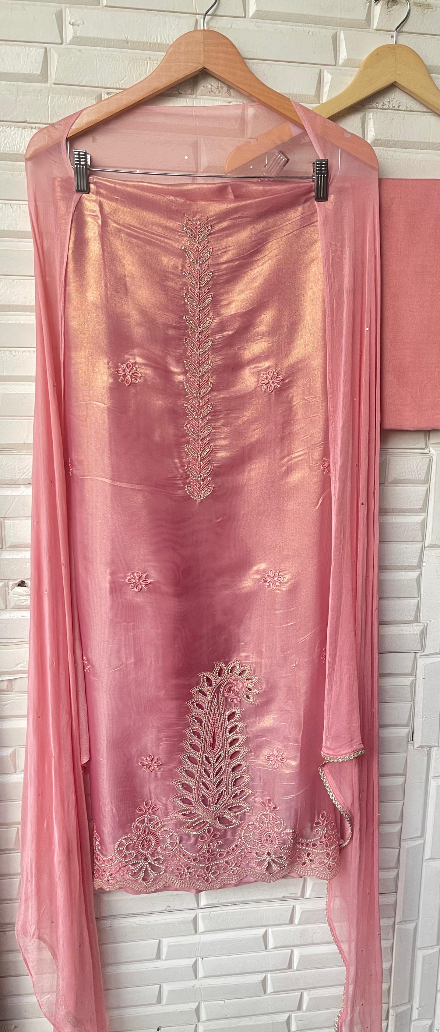 Shimmer paper silk unstitched ladies suit Rc17703 (d)