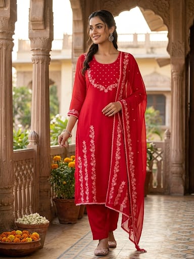 Organza tuile unstitched ladies suit