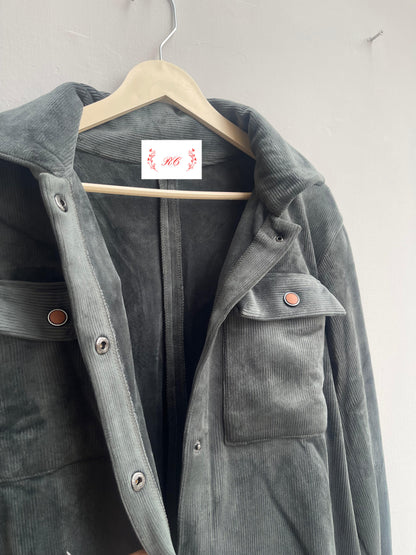 Velvet coudroy readymade winter ladies coord set Rc18149