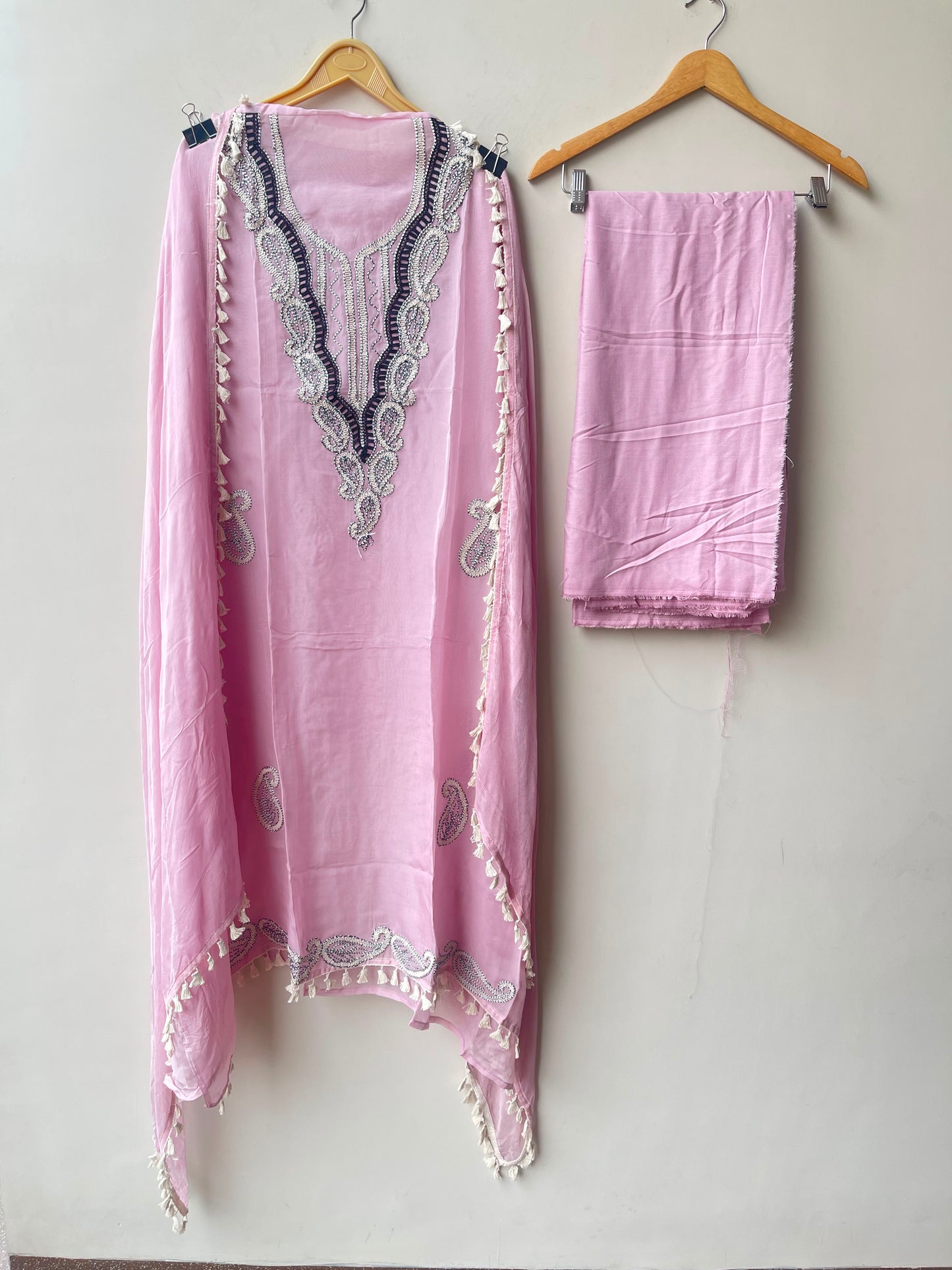 Organza fabric unstitched ladies suit Rc19027 (b)