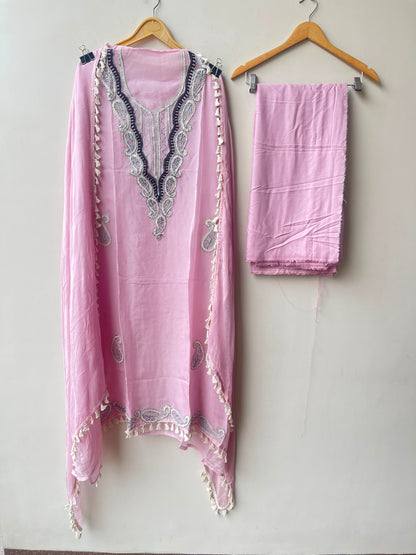 Organza fabric unstitched ladies suit Rc19027 (b)