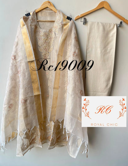 Self shimmer kota doriya unstitched ladies suit Rc19009