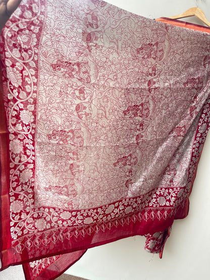 Soft mul chanderi printed ladies unstitched suit Rc19030