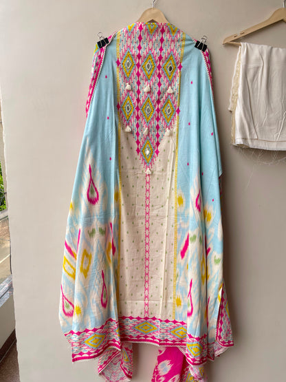 Pure soft cotton printed unstitched ladies suit Rc19055