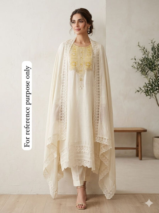 Mul Chanderi Unstitched Ladies Suit RC-18730 – view 2