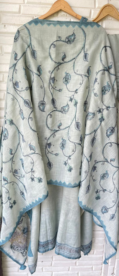 Pure linen unstitched ladies suit Rc17685 (b)
