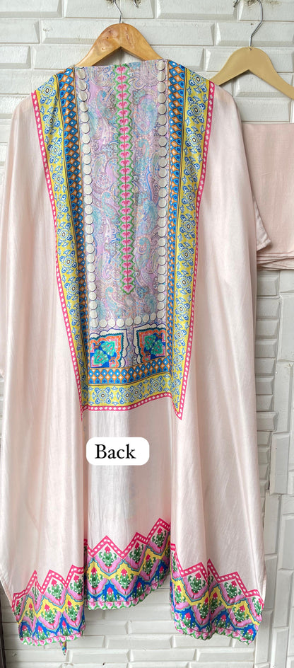 Silk unstitched ladies suit Rc17657