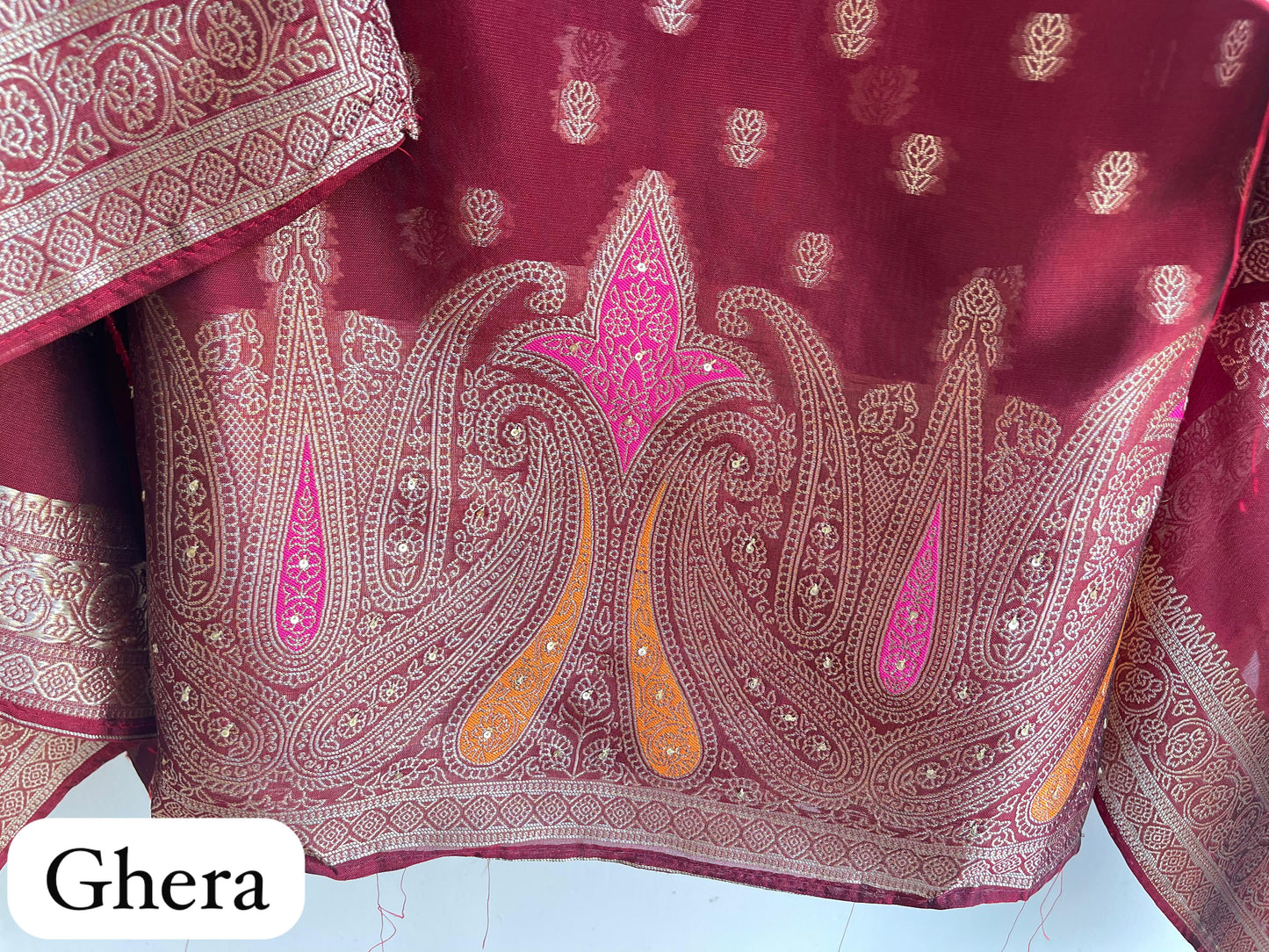 Banarasi silk unstitched ladies suit Rc17878 (c)