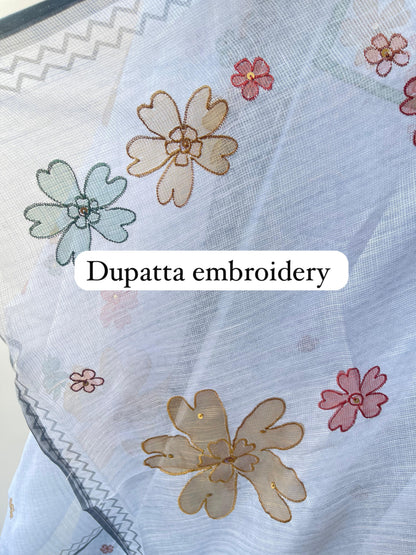 Pure Linen Printed Ladies Unstitched Suit RC-18703 – view 6