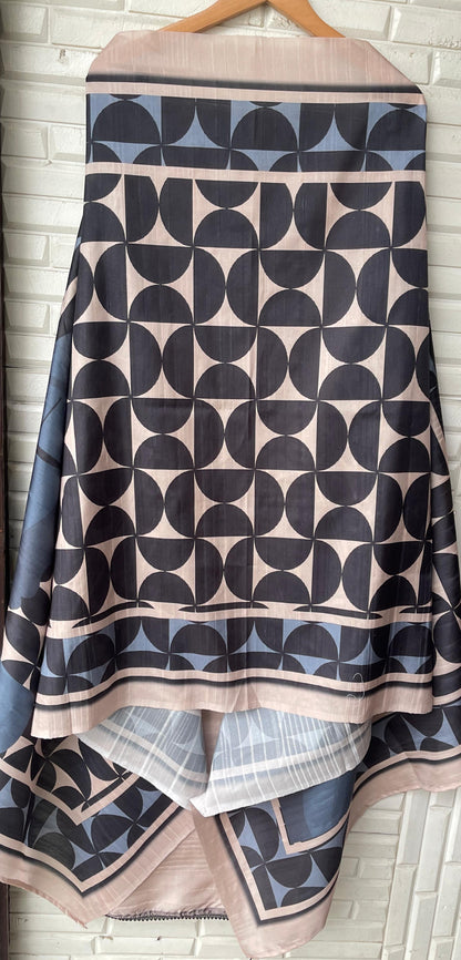 Cotton silk unstitched ladies suit Rc18218