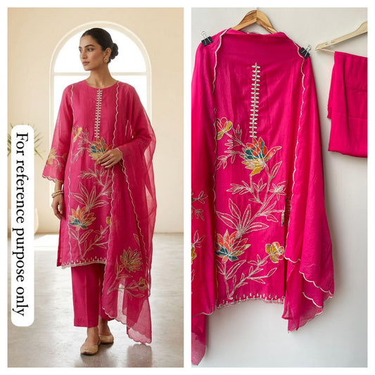 Mul chanderi unstitched ladies suit Rc18924 (b)