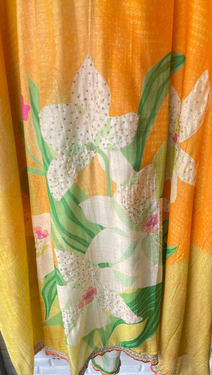 Organza unstitched ladies suit Rc17518