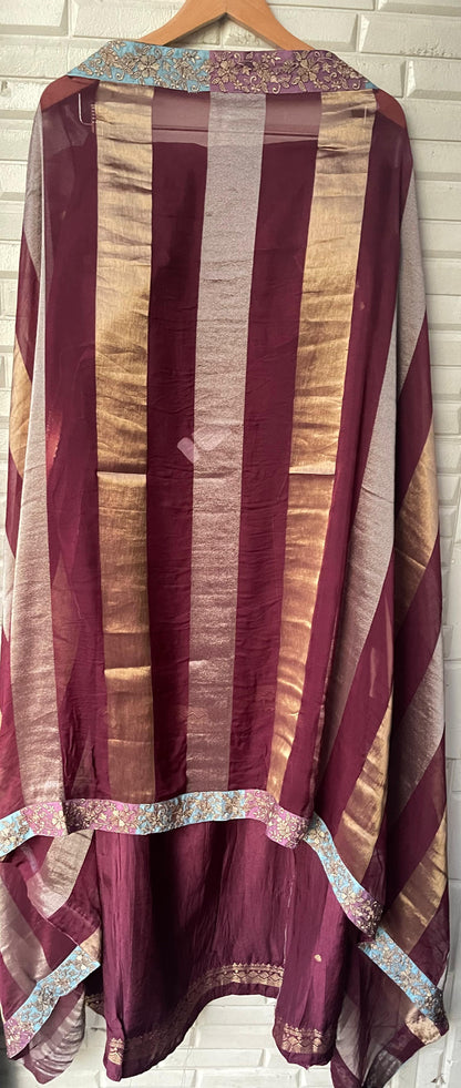 Banarasi tassar silk unstitched ladies suit Rc17722 (b)