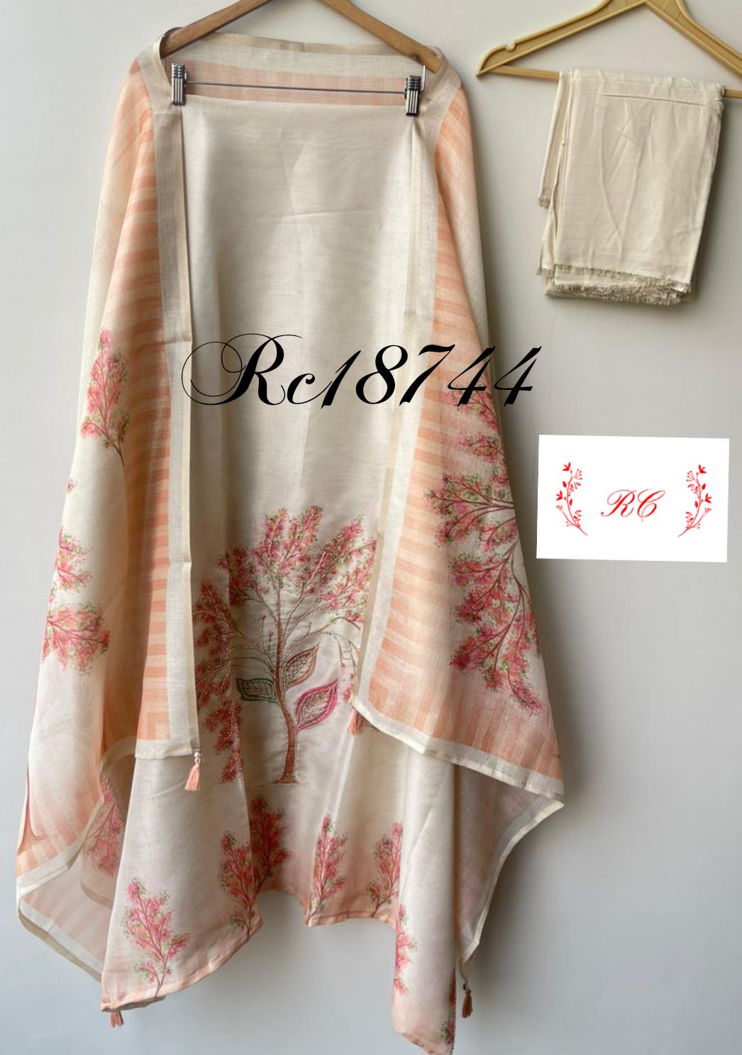 Shimmer Silk Printed Ladies Unstitched Suit RC-18744 – view 3