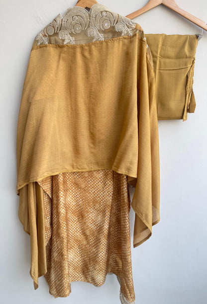 Banarasi muslin silk unstitched ladies suit Rc17834 (a)