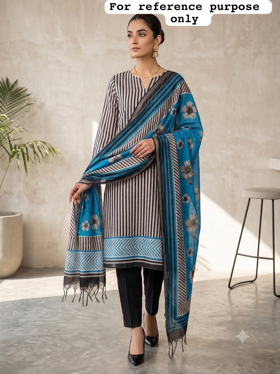 Mul chanderi maheshwari printed ladies unstitched suit Rc19065 (b)