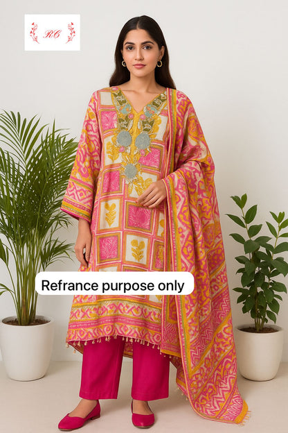 Cotton unstitched ladies suit Rc17532