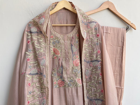 Mul chanderi unstitched ladies suit Rc18449 (c)