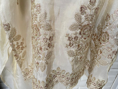 Shimmer silk unstitched ladies suit Rc17832