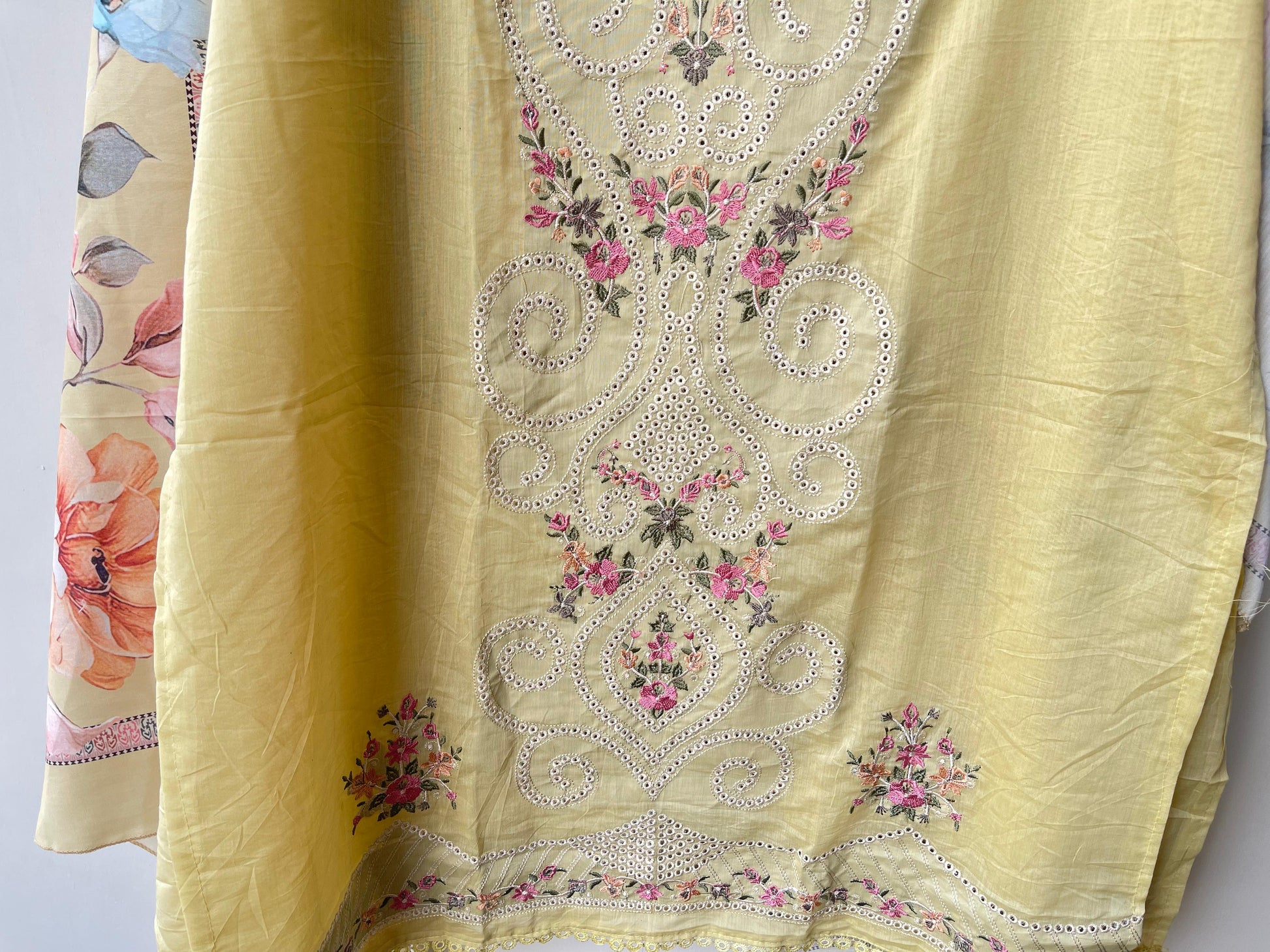 Mul Chanderi Unstitched Ladies Suit RC-18894(A) – view 6