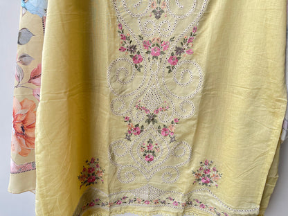 Mul Chanderi Unstitched Ladies Suit RC-18894(A) – view 6