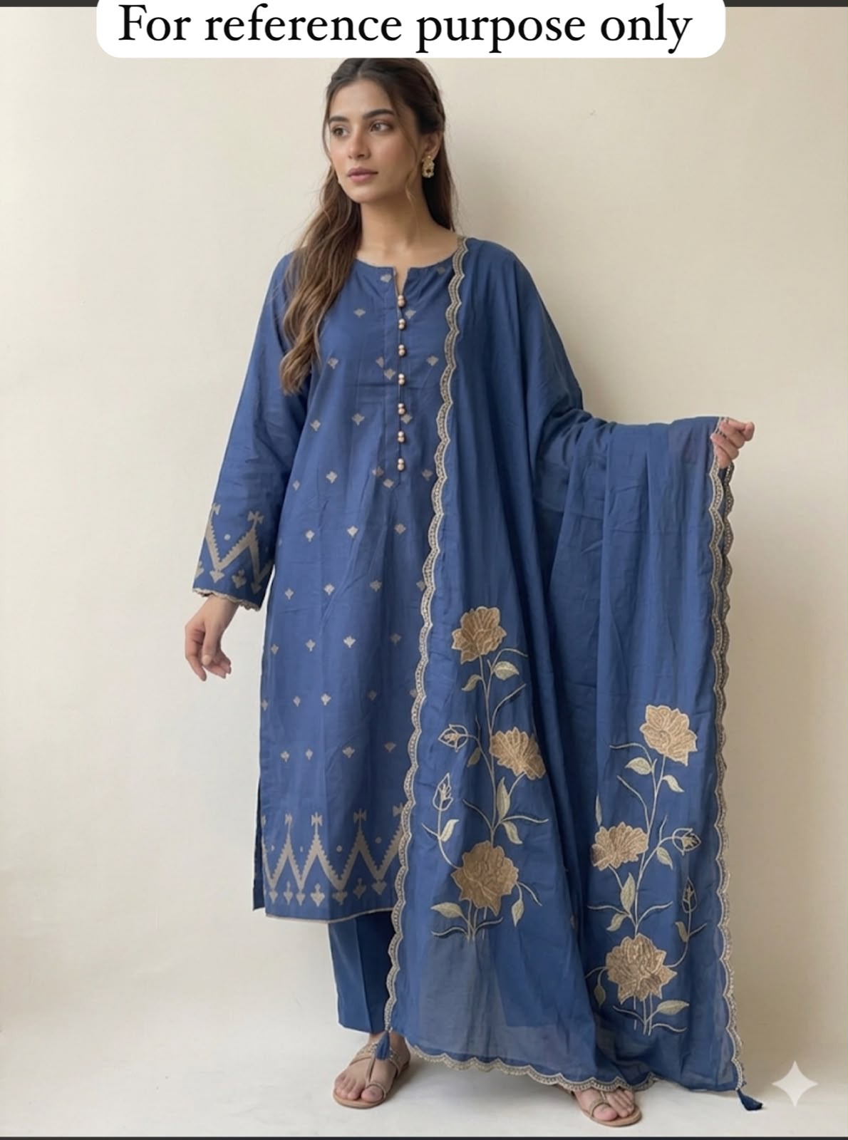 Cotton weaving unstitched ladies suit Rc18986