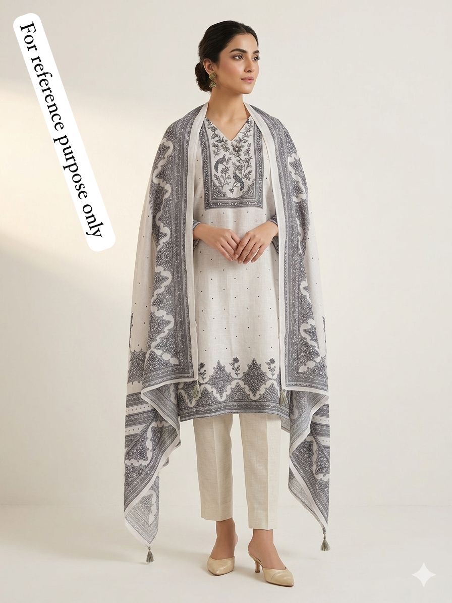 Fine Linen Printed Unstitched Ladies Suit RC-18766 (b) – view 2