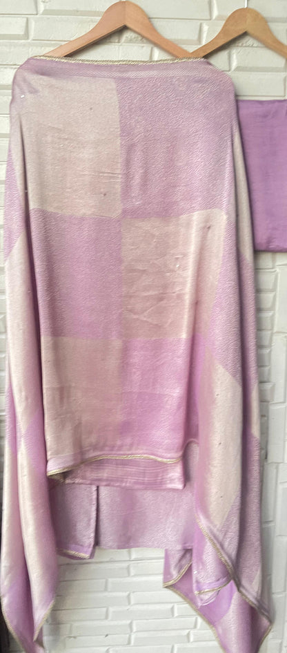 Pure brocade silk unstitched ladies suit Rc17812