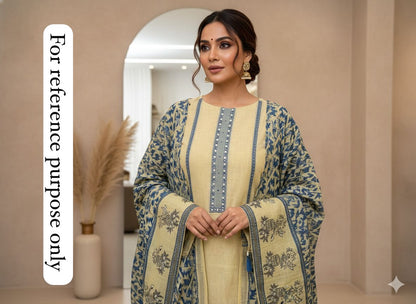 Jaamdhani Mul Chanderi Unstitched Ladies Suit RC-18351 (b) – view 6