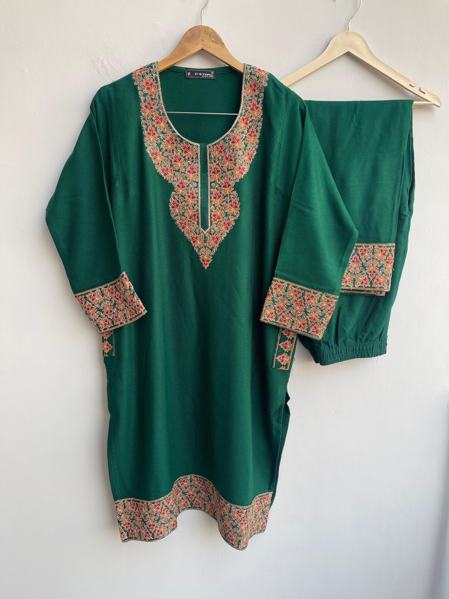 Kashmiri kadai pheron ladies readymade coord set Rc18886