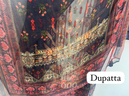 Cotton silk unstitched ladies suit Rc17950