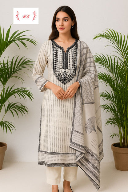 Organza unstitched ladies suit Rc17514 (b)