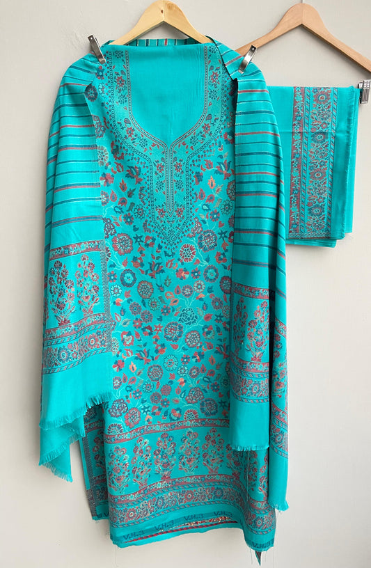 Pashmina woolen embroidered unstitched ladies suit Rc18807 (a)