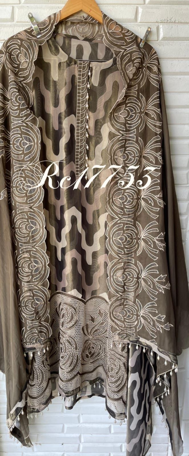 Shimmer silk unstitched ladies suit Rc17753