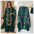 Mul chanderi cotton printed unstitched ladies suit Rc19329 (a)