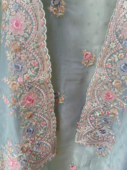 Pure Shimmer Organza Ladies Unstitched Suit RC-18798 – view 5