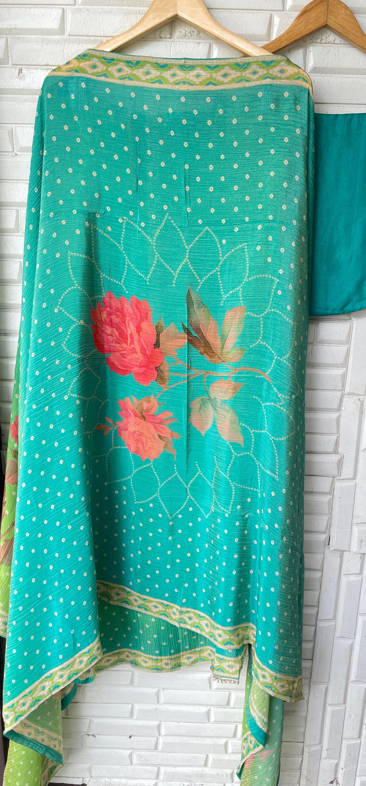 Crushed shimmer tissue unstitched ladies suit Rc17777 (c)