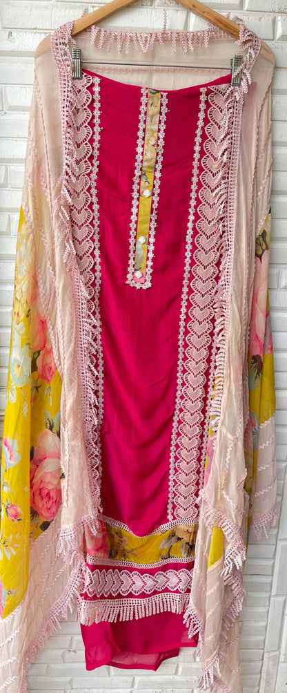 Organza unstitched ladies suit Rc17852 (a)