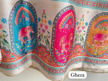 Banarasi shimmer linen unstitched ladies suit Rc18354 (c)