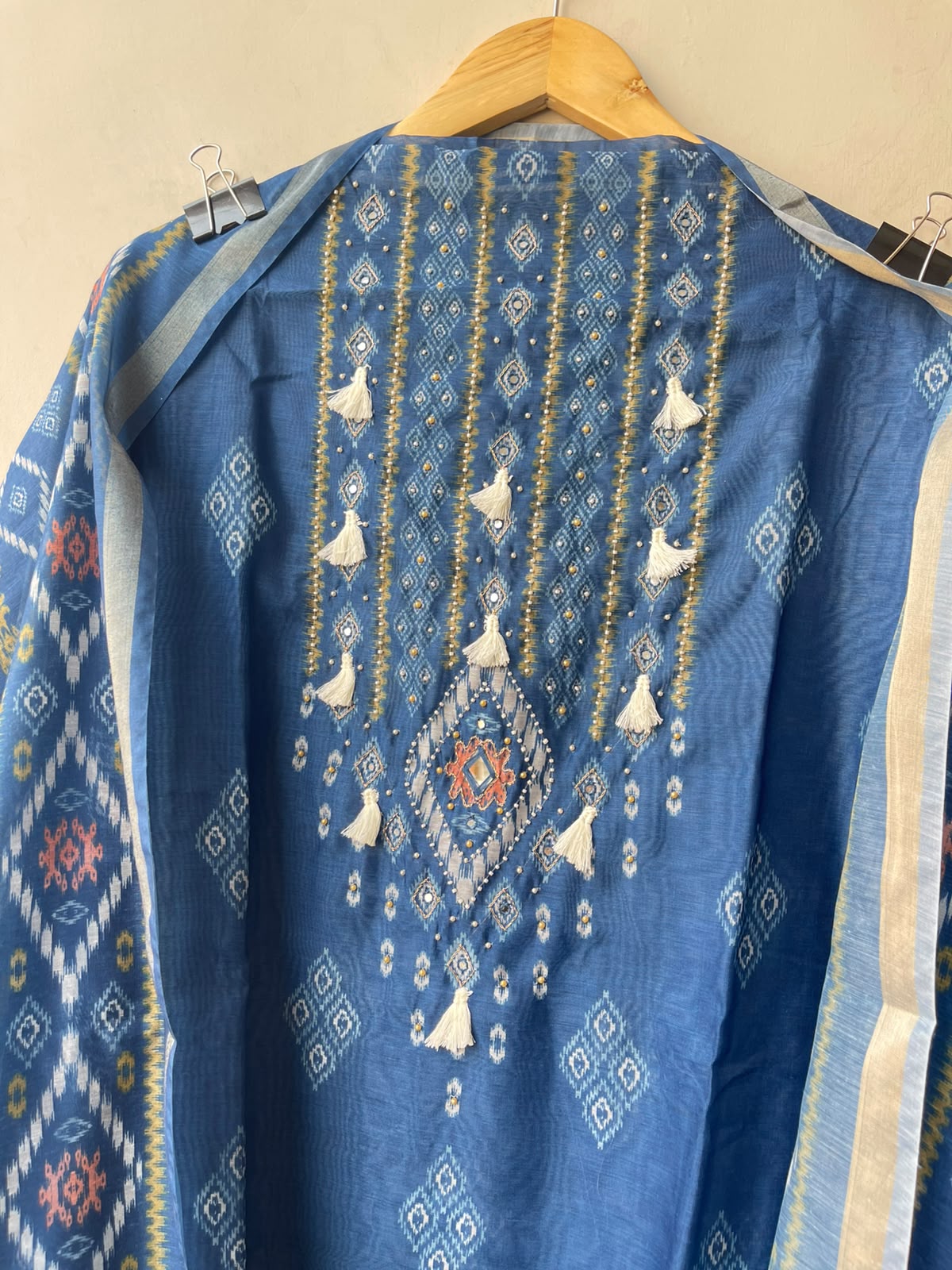 Elegant Mul Chanderi Maheshwari Printed Suit Set