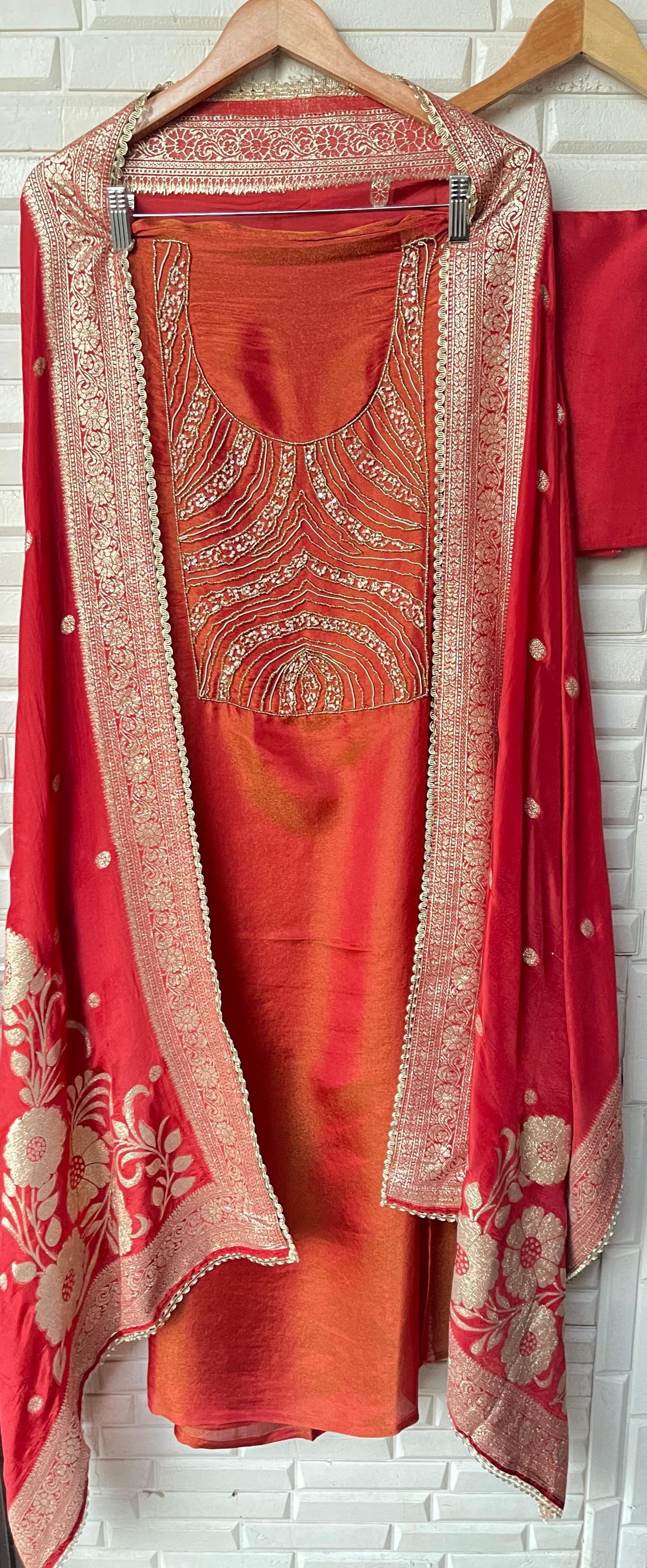 Shimmer silk unstitched ladies suit Rc17789 (a)