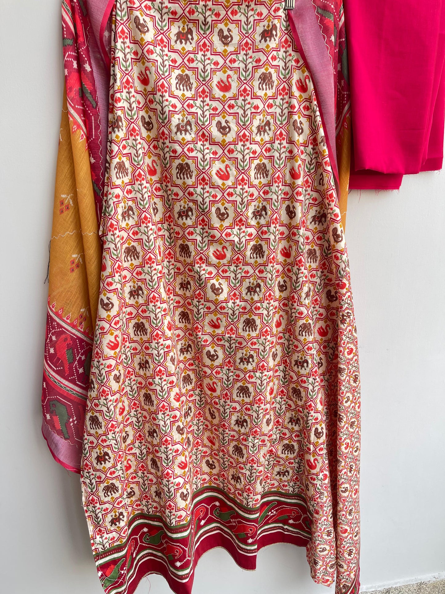 No lining cotton unstitched ladies suit Rc18387