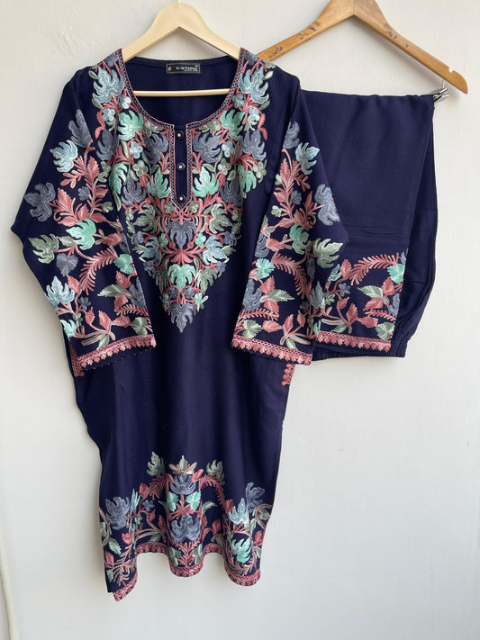 Pheran woolen readymade ladies coord set Rc17832