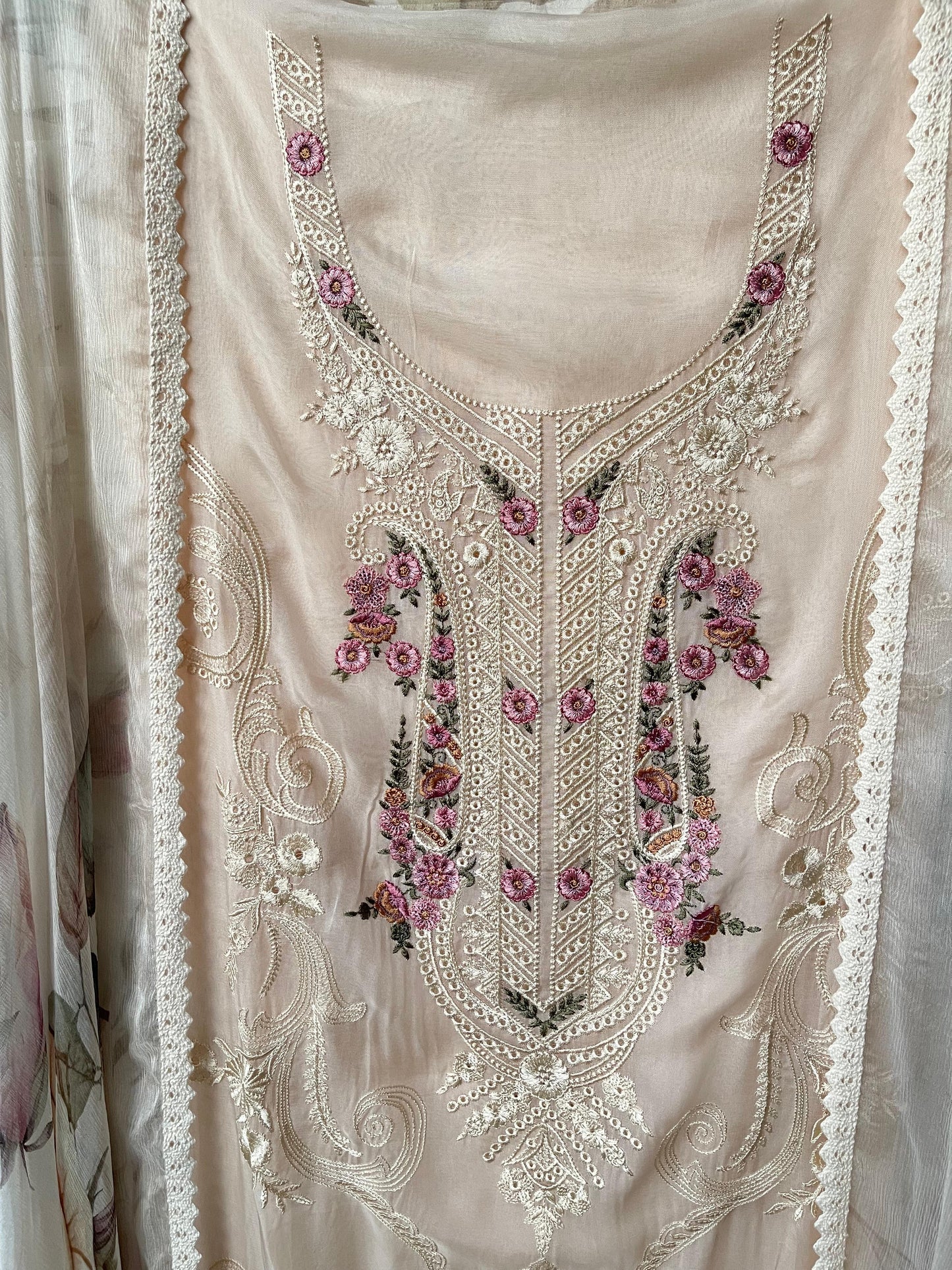 Mul chanderi unstitched ladies suit Rc17222